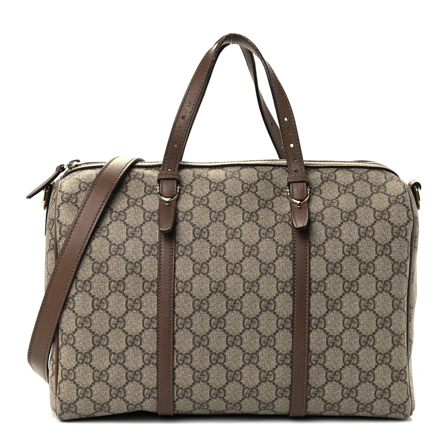 Gucci GG Supreme Monogram Margaux Calfskin Medium Nice Boston Beige Ebony Acero 1 of 11