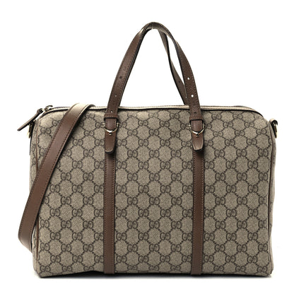 Gucci GG Supreme Monogram Margaux Calfskin Medium Nice Boston Beige Ebony Acero 1 of 11