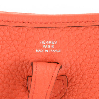 Hermes Taurillon Clemence Amazone Evelyne TPM Orange Poppy Saint Cyr 6 of 9