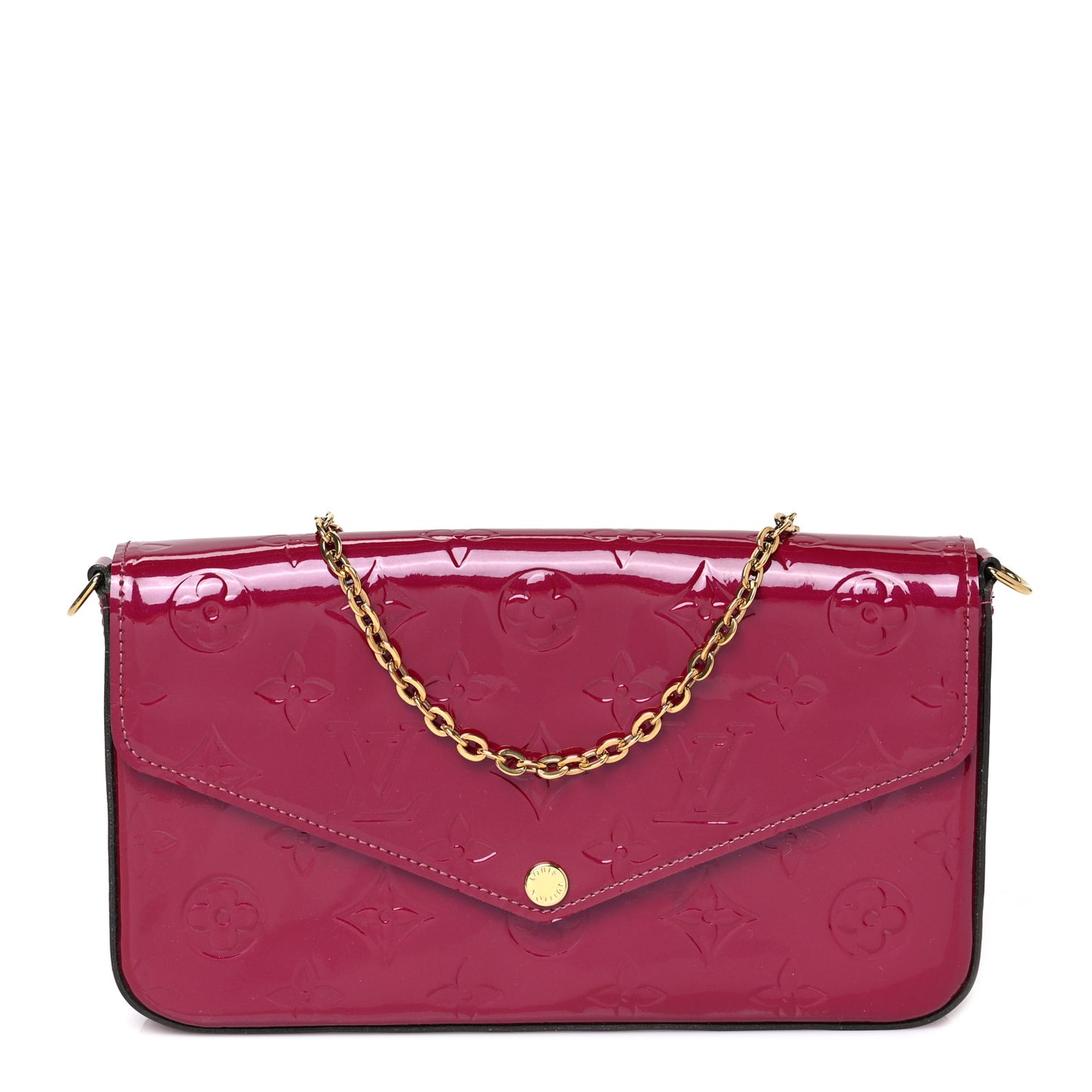 Vernis Felicie Chain Wallet Magenta