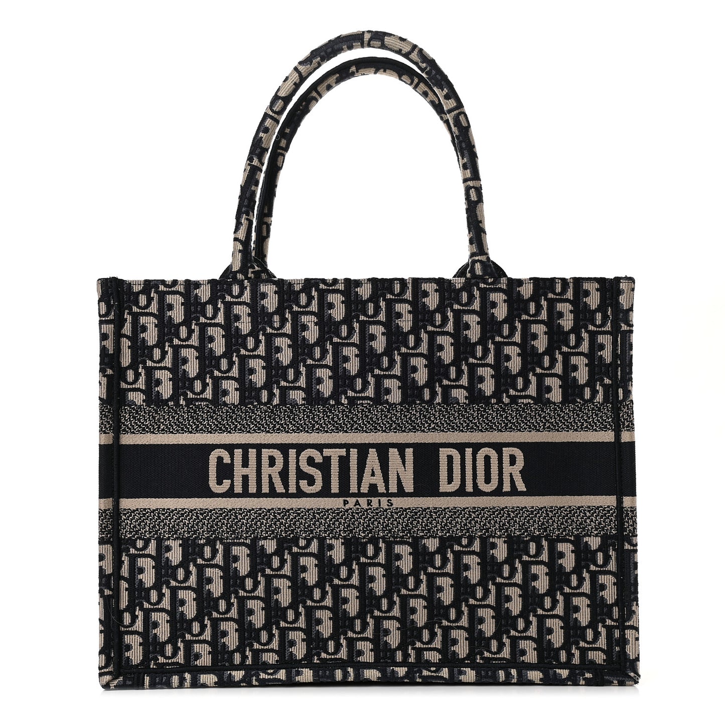 Oblique Medium Book Tote Blue Multicolor