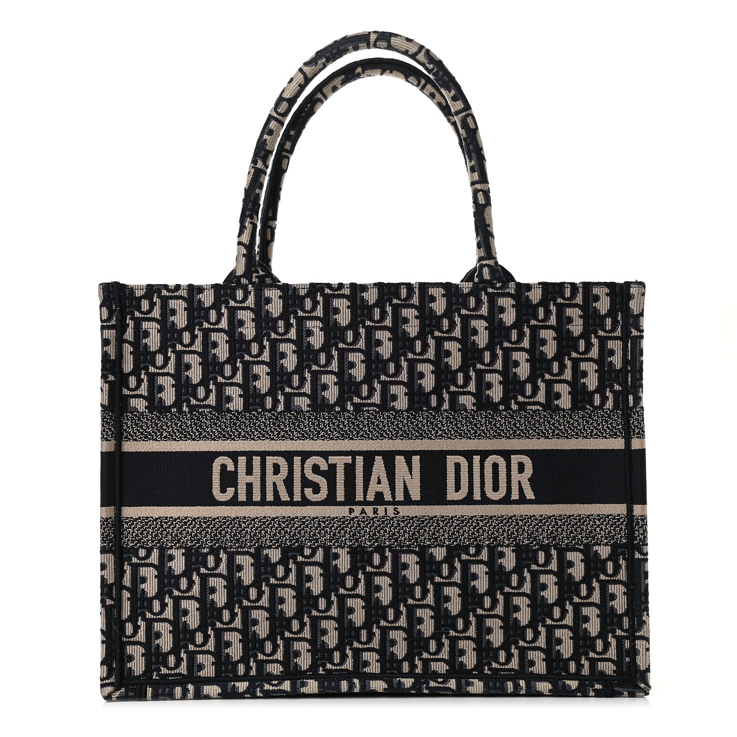 Christian Dior Oblique Medium Book Tote Blue Multicolor 1 of 9