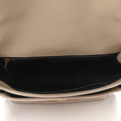 Saint Laurent Suede Monogram Medium Niki Chain Satchel Light Beige 5 of 9