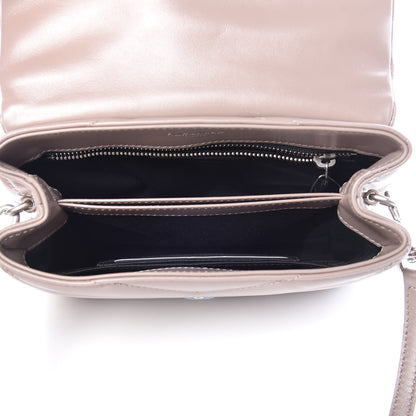 Saint Laurent Calfskin Y Quilted Monogram Toy Loulou Satchel Mink 7 of 9