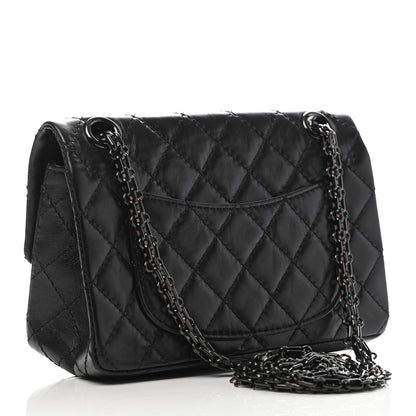 Chanel Aged Calfskin Quilted 2.55 Reissue Mini Flap So Black 2 of 4