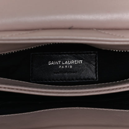 Saint Laurent Calfskin Y Quilted Monogram Toy Loulou Crossbody Bag Marble Pink 5 of 12