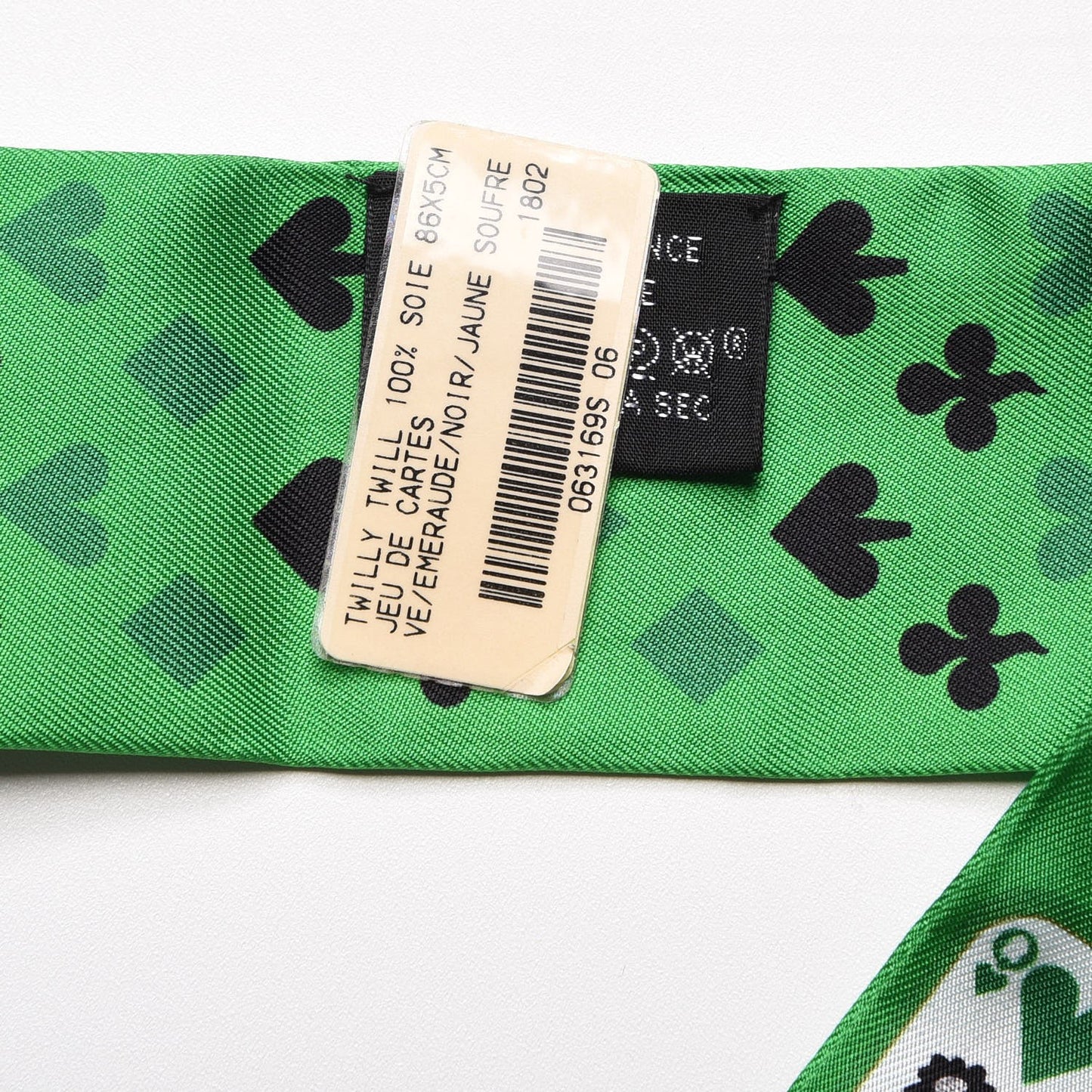 Silk Jeu de Cartes Twilly Vert Emeraude Black Jaune Soufre