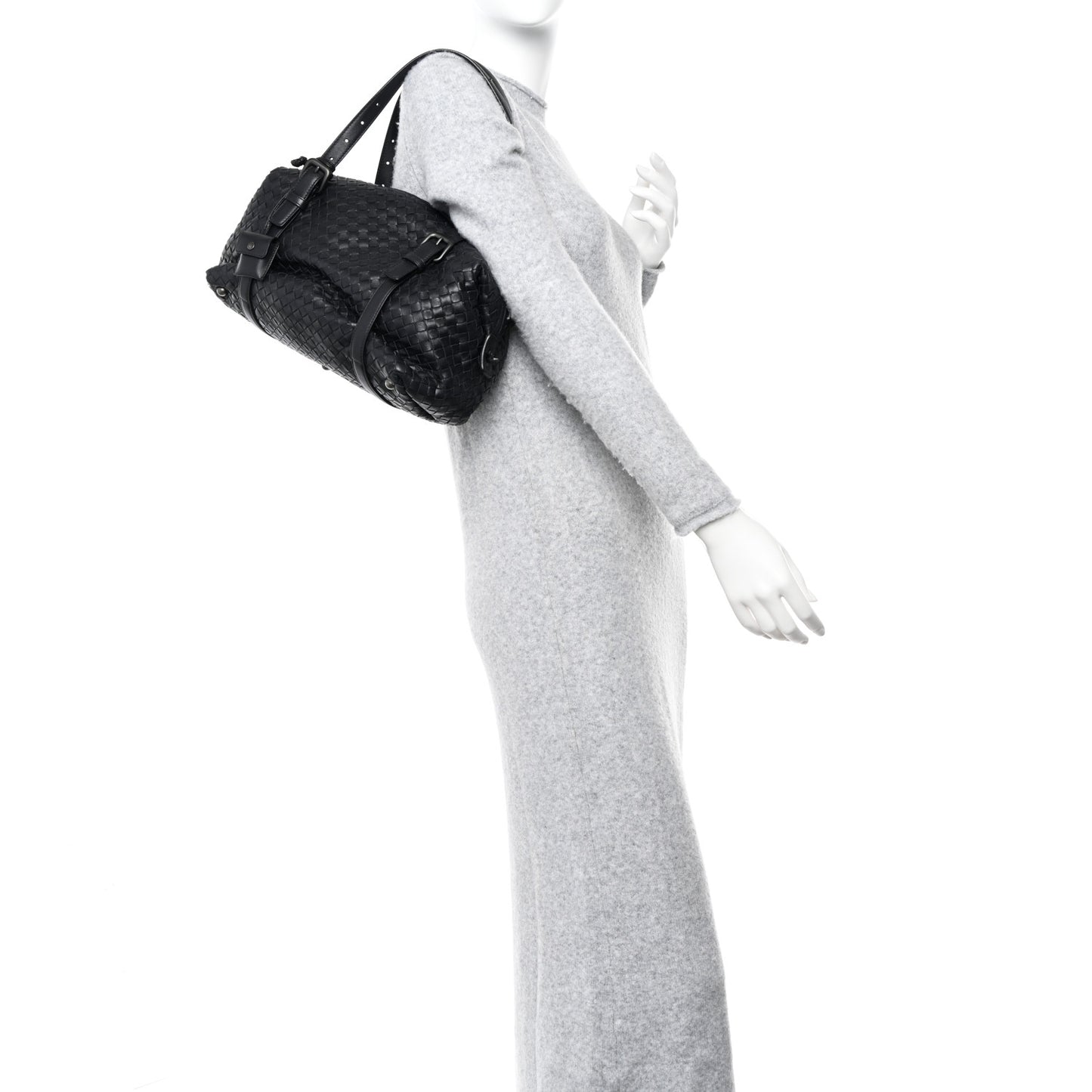 Nappa Intrecciato Montaigne Bag Black