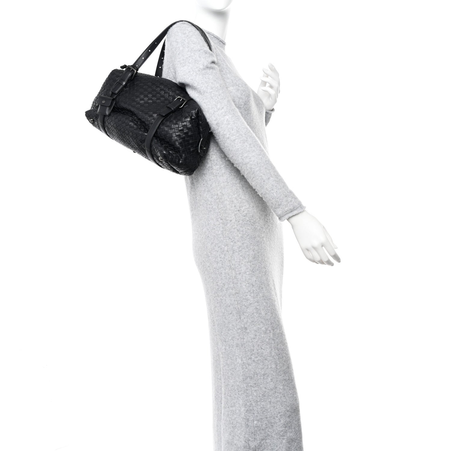 Bottega Veneta Nappa Intrecciato Montaigne Bag Black 2 of 13