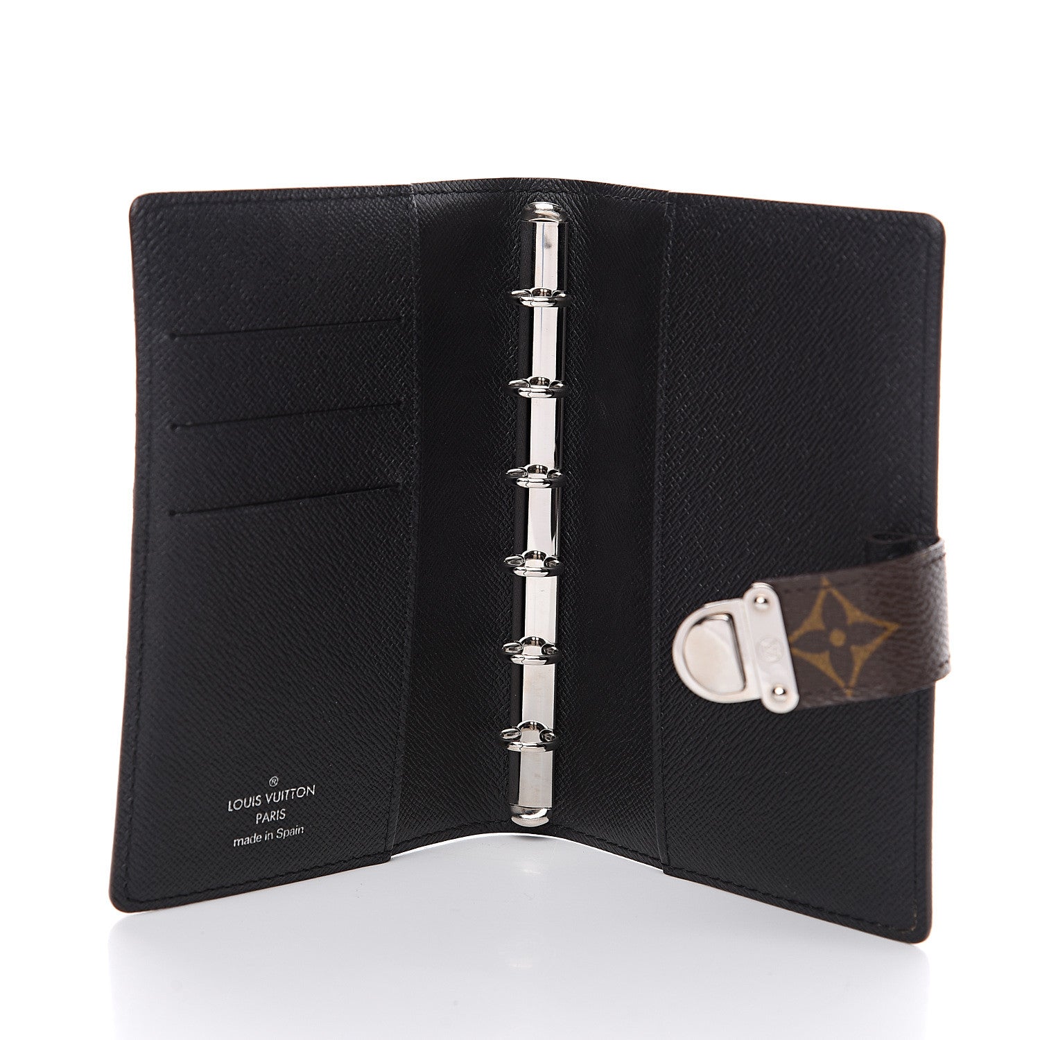 Louis Vuitton Monogram Koala Small Ring Agenda Cover Black 4 of 5