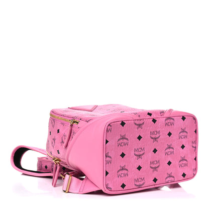 MCM Visetos Small Duke Backpack Pink 4 of 16