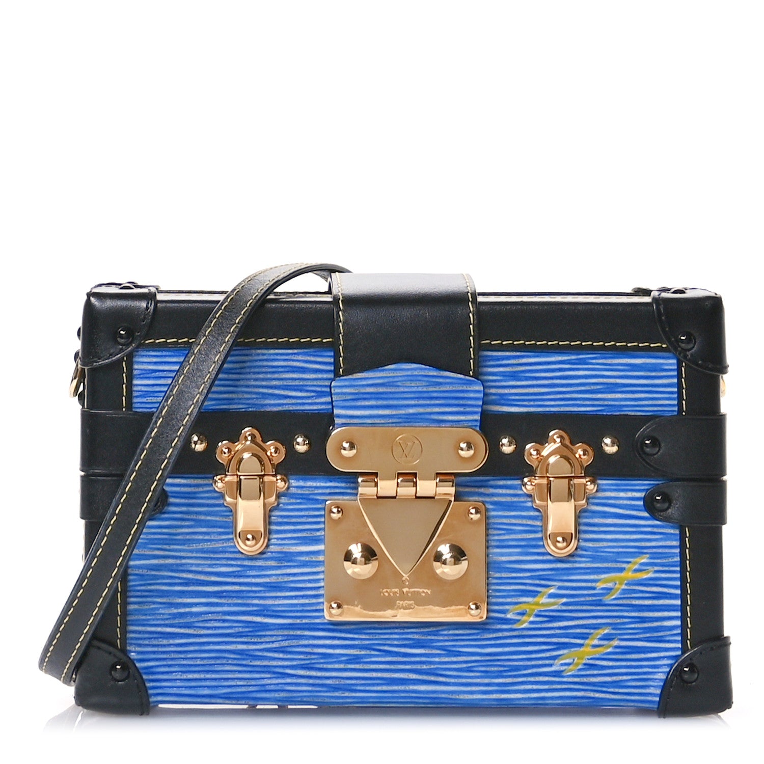 Louis Vuitton Epi Petite Malle Denim Light 1 of 10