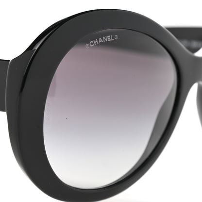 Chanel Oval CC Sunglasses 5372 Black 7 of 8