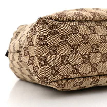 Gucci Monogram Medium Horsebit Chain Hobo Dark Brown 9 of 14