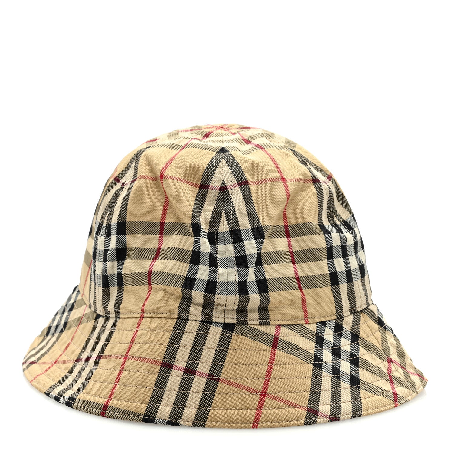 Burberry Nylon Vintage Check Bucket Hat M Archive Beige 2 of 7