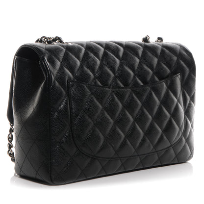 Chanel Caviar Jumbo Single Flap Black 3 of 8
