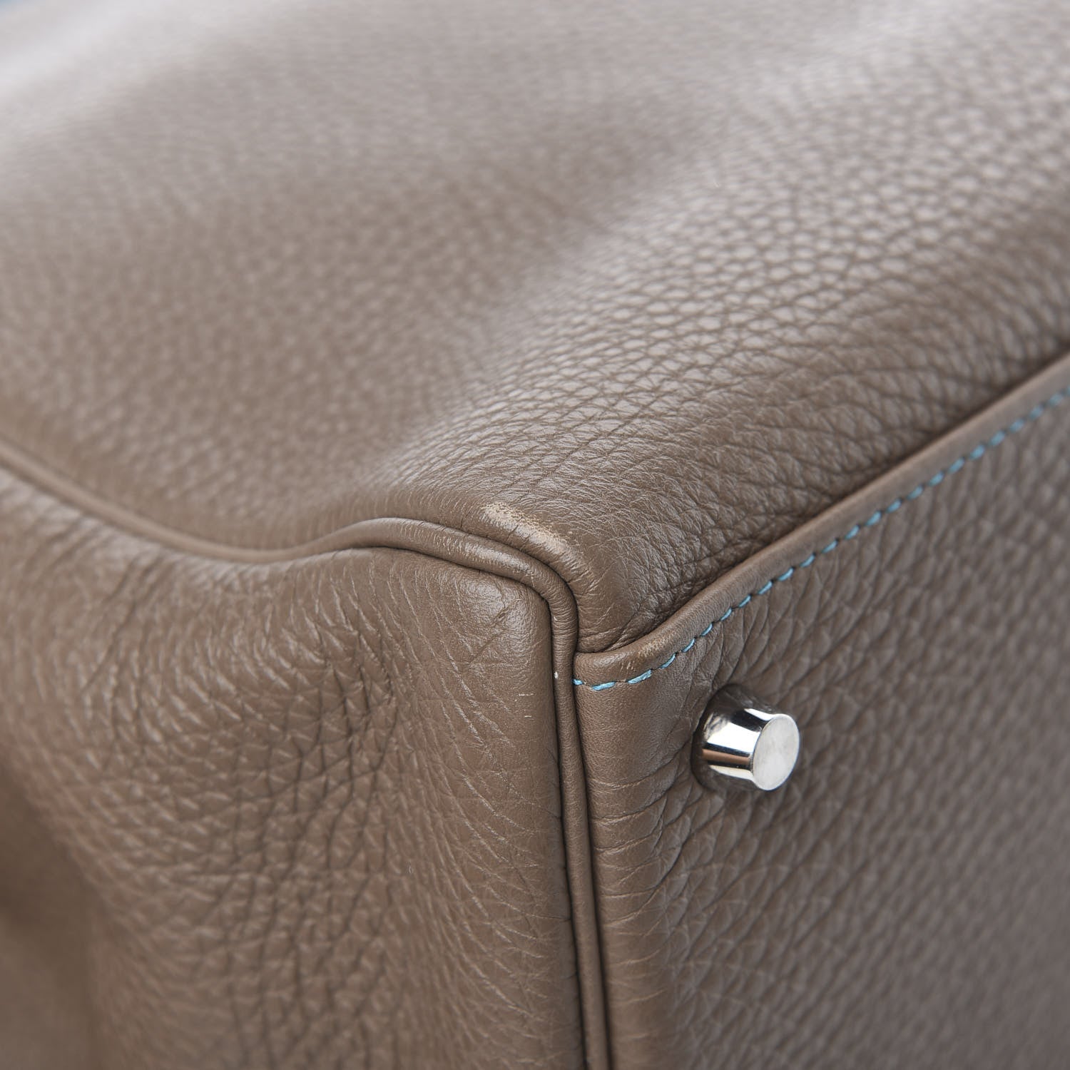Hermes Togo Kelly Retourne Eclat 35 Etoupe Bleu Azteque 36 of 38