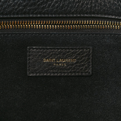 Saint Laurent Grained Deerskin Bea Tote Black 5 of 7