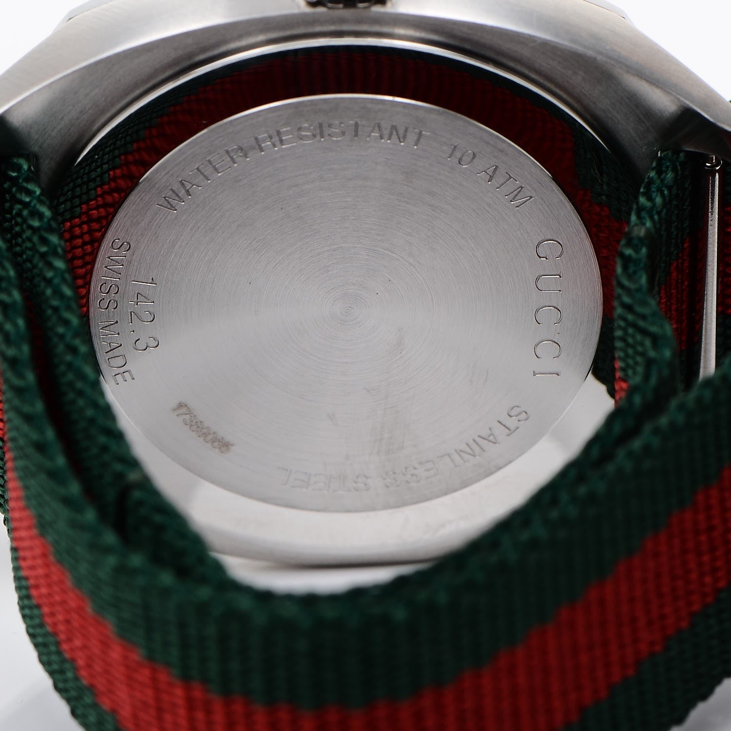 Gucci Stainless Steel Nylon 41mm GG2570 Quartz Watch Black 6 of 8