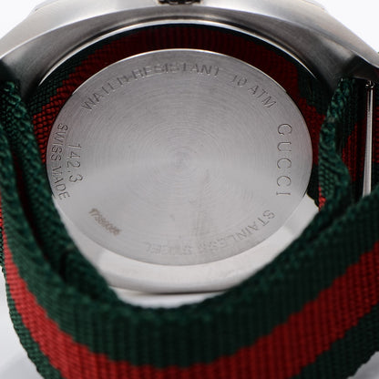 Gucci Stainless Steel Nylon 41mm GG2570 Quartz Watch Black 6 of 8