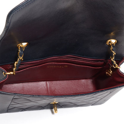 Chanel Lambskin Medium Single Flap Navy 5 of 8