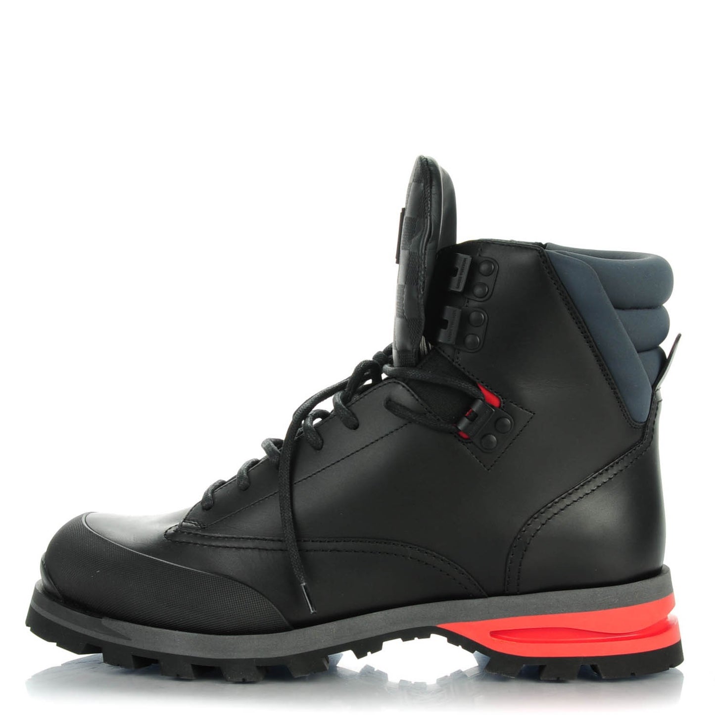 Calfskin Damier Blizzard Ankle Boots 9.5 Black