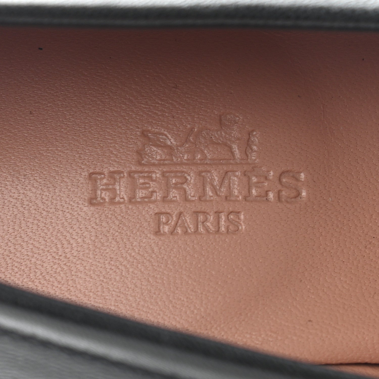 Hermes Goatskin Paris Loafers 36.5 Black 7 of 11