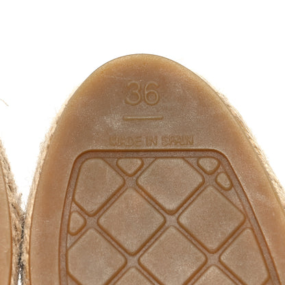 Chanel Tweed Lambskin CC Espadrilles 36 Pink 7 of 10