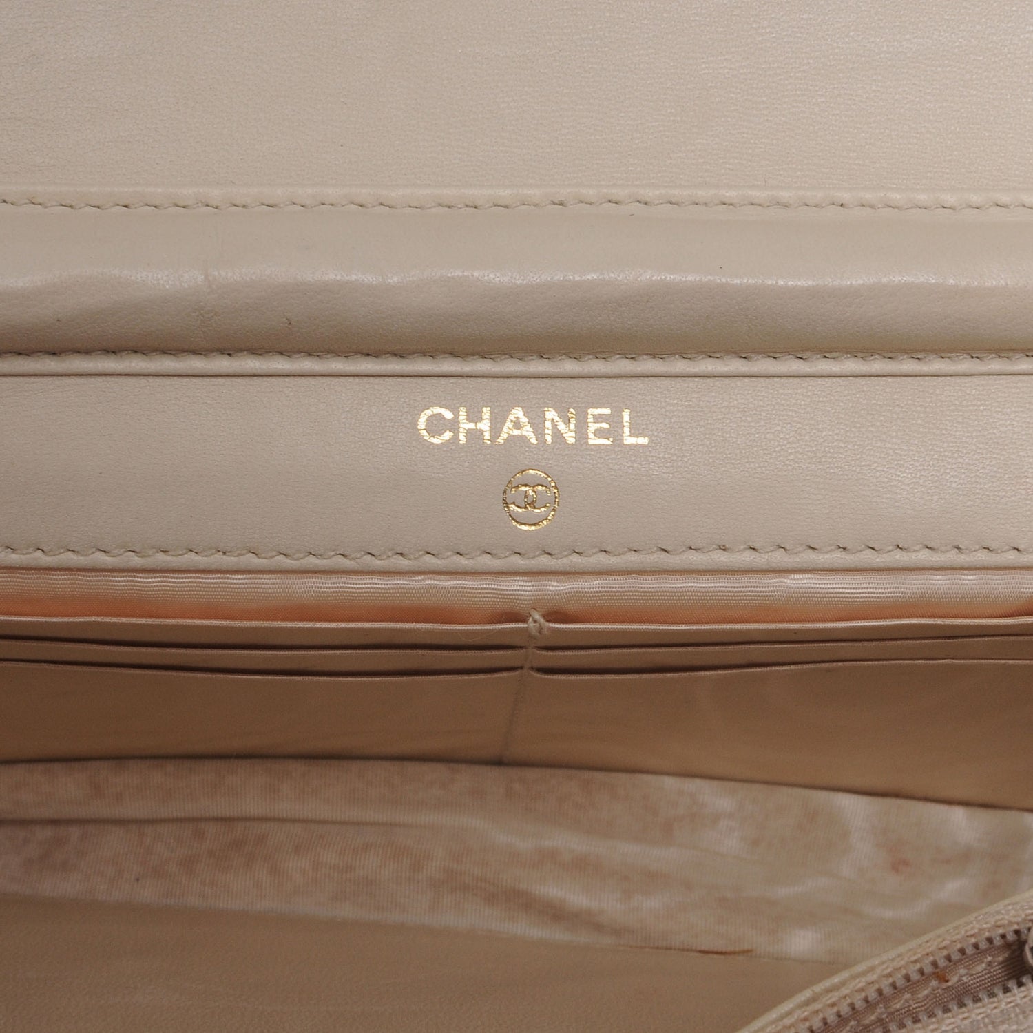 Chanel Caviar Wallet on Chain WOC Beige 6 of 7