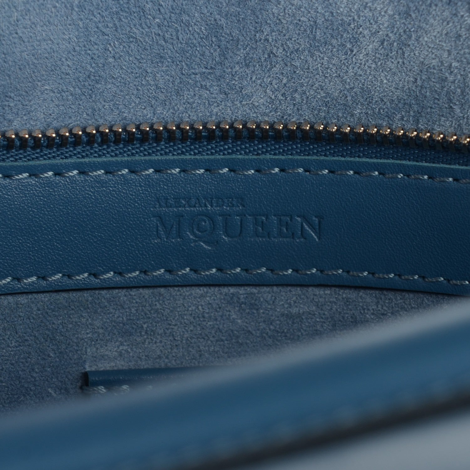 Alexander McQueen Calfskin Large Heroine Blue 7 of 9