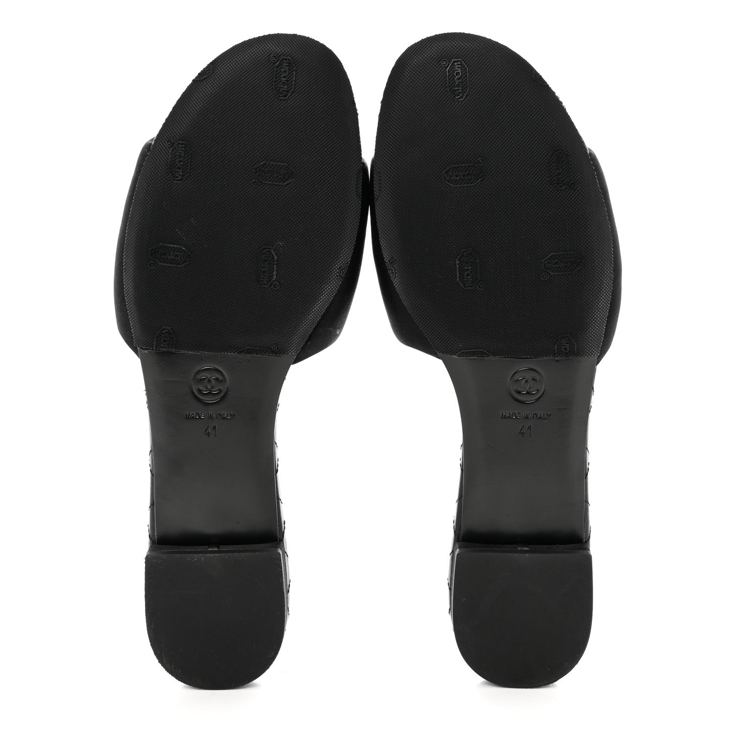 Chanel Satin Mule Sandals 41 Black 5 of 9