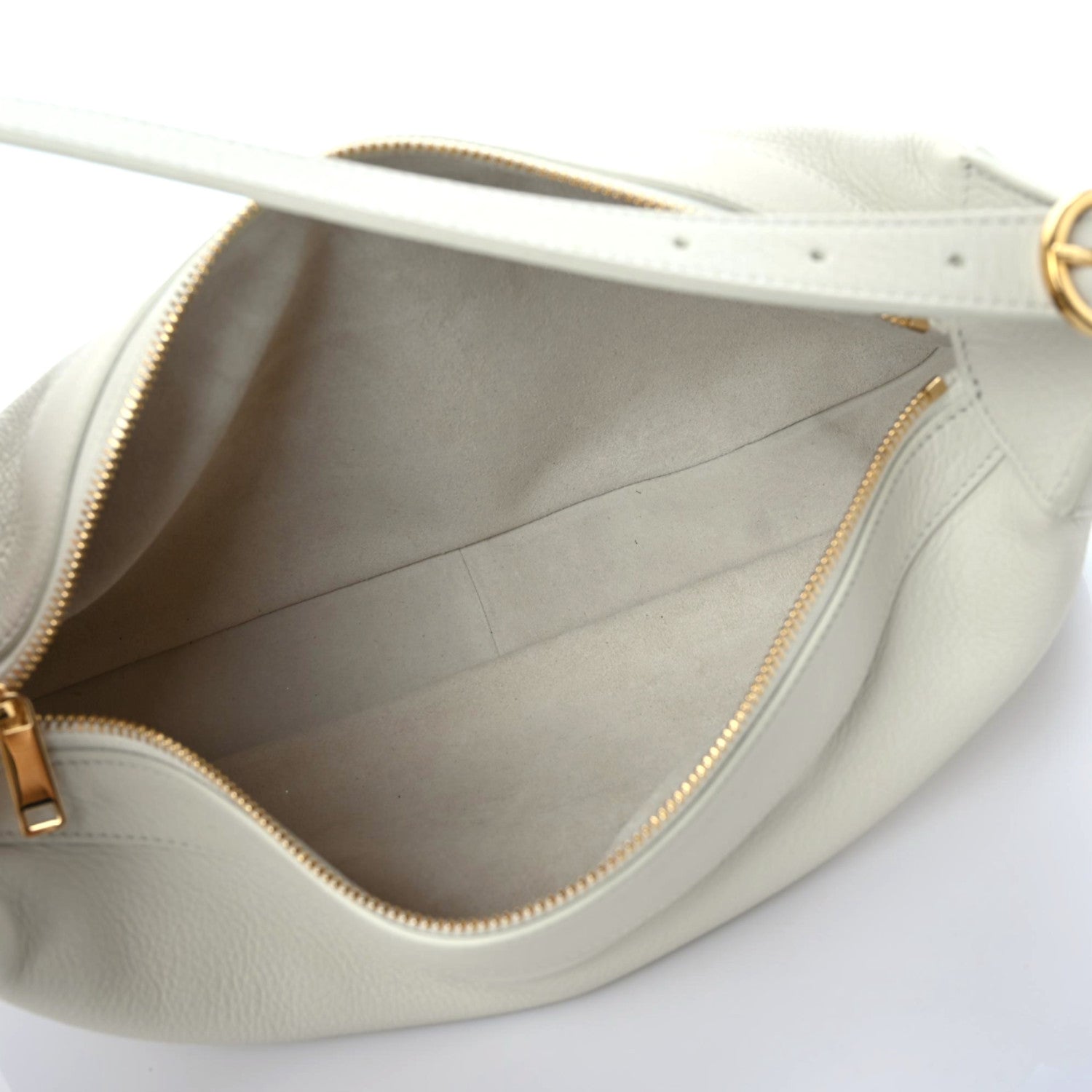 Celine Supple Calfskin Medium Romy Shoulder Bag White 5 of 15