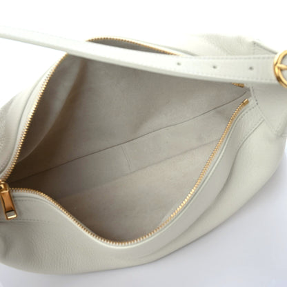 Celine Supple Calfskin Medium Romy Shoulder Bag White 5 of 15
