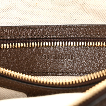 Gucci Monogram Jumbo GG Textured Dollar Calfskin Web Messenger Shoulder Bag Camel Ebony New Acero 7 of 11