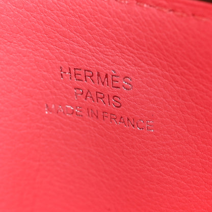 Hermes Evercolor Small Atout Pouch Gold Rose Azalee 7 of 8
