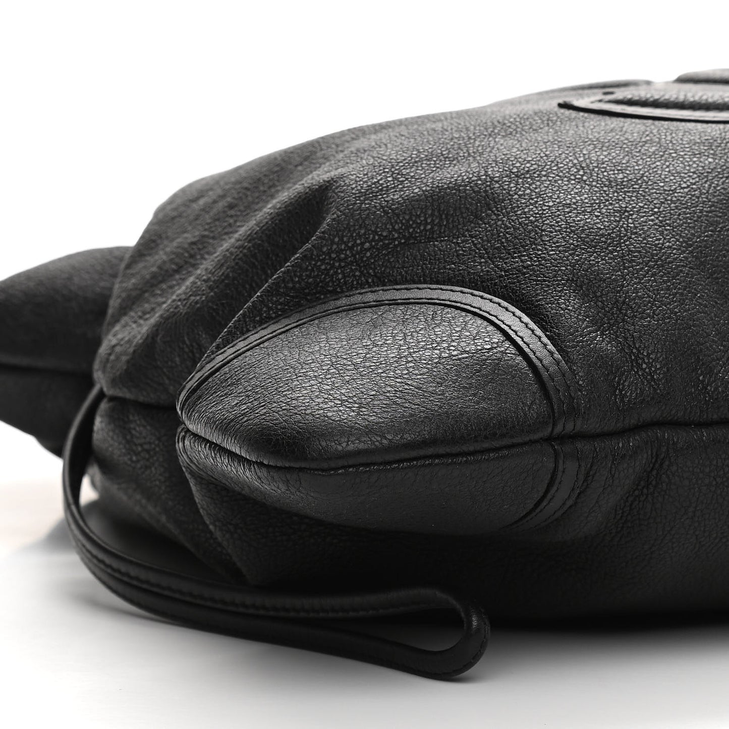 Calfskin CC Shoulder Bag Black