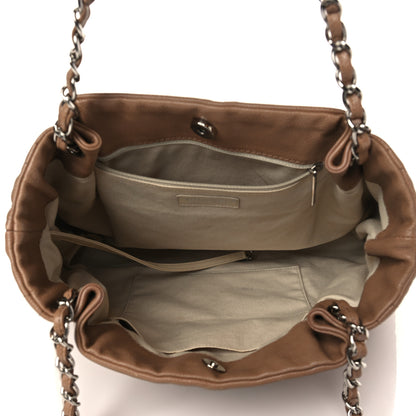 Chanel Caviar CC Timeless Shoulder Bag Dark Beige 4 of 7