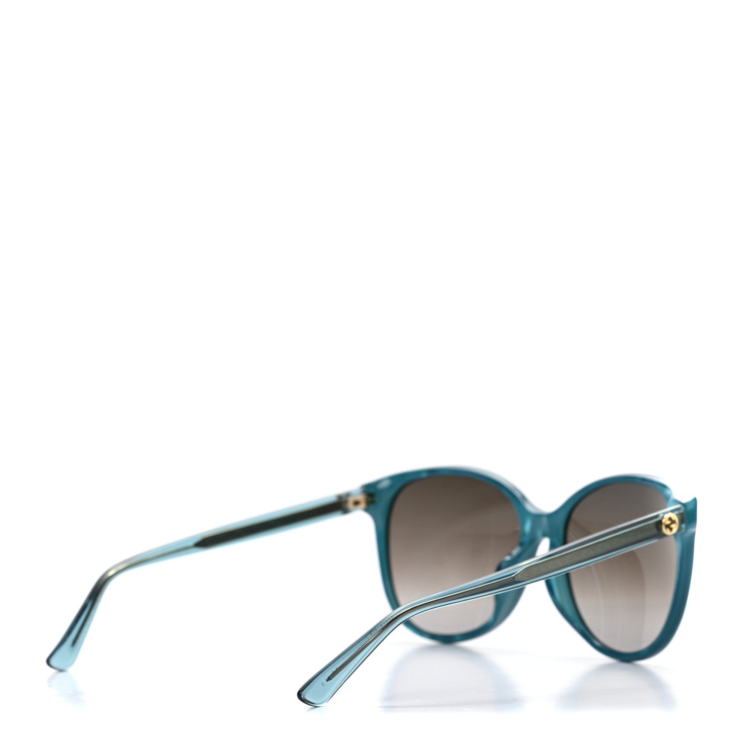 Gucci Round Frame Sunglasses GG3845/F/S Turquoise 4 of 8