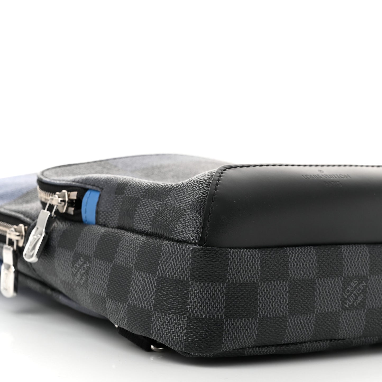 Damier Graphite Giant Avenue Sling Backpack Blue
