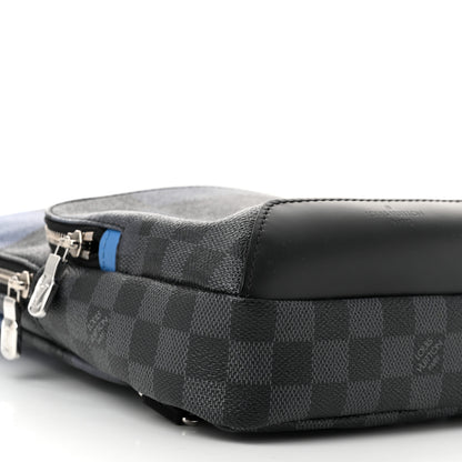 Louis Vuitton Damier Graphite Giant Avenue Sling Backpack Blue 9 of 11