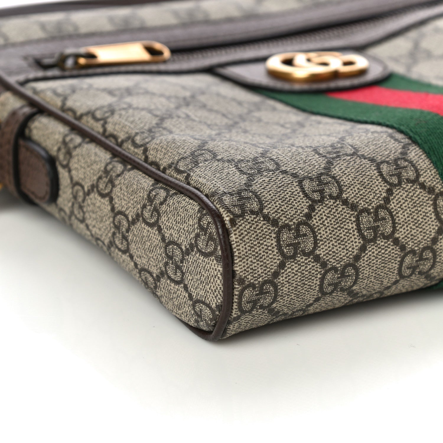Gucci GG Supreme Monogram Web Small Ophidia Messenger Bag Brown 10 of 16