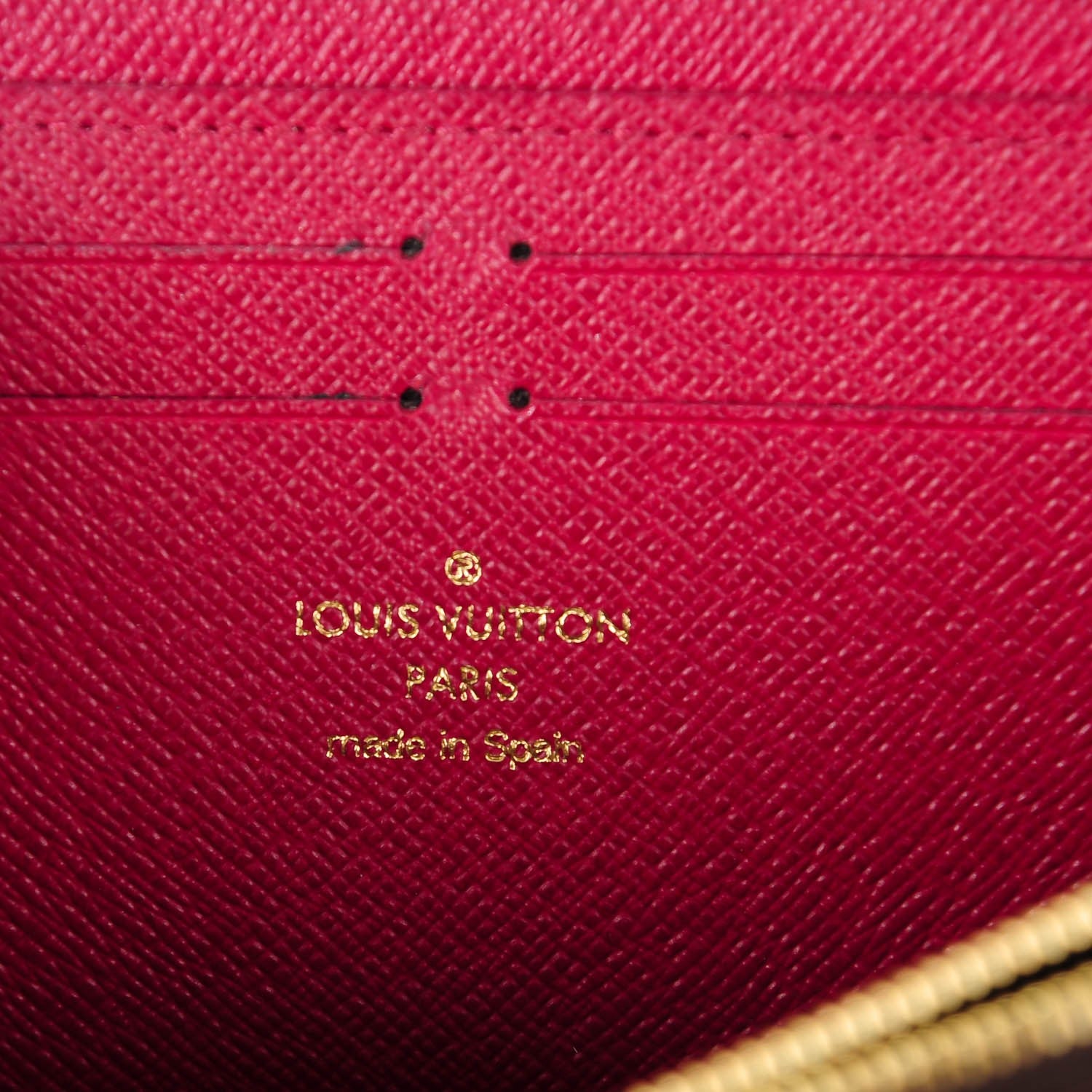 Louis Vuitton Monogram Clemence Wallet Fuchsia 6 of 7