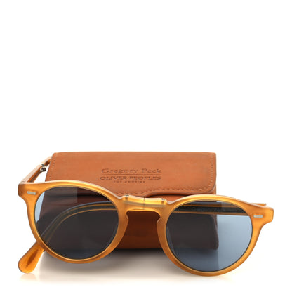 Oliver Peoples Gregory Peck 1962 Sunglasses Amber Tortoise 10 of 10