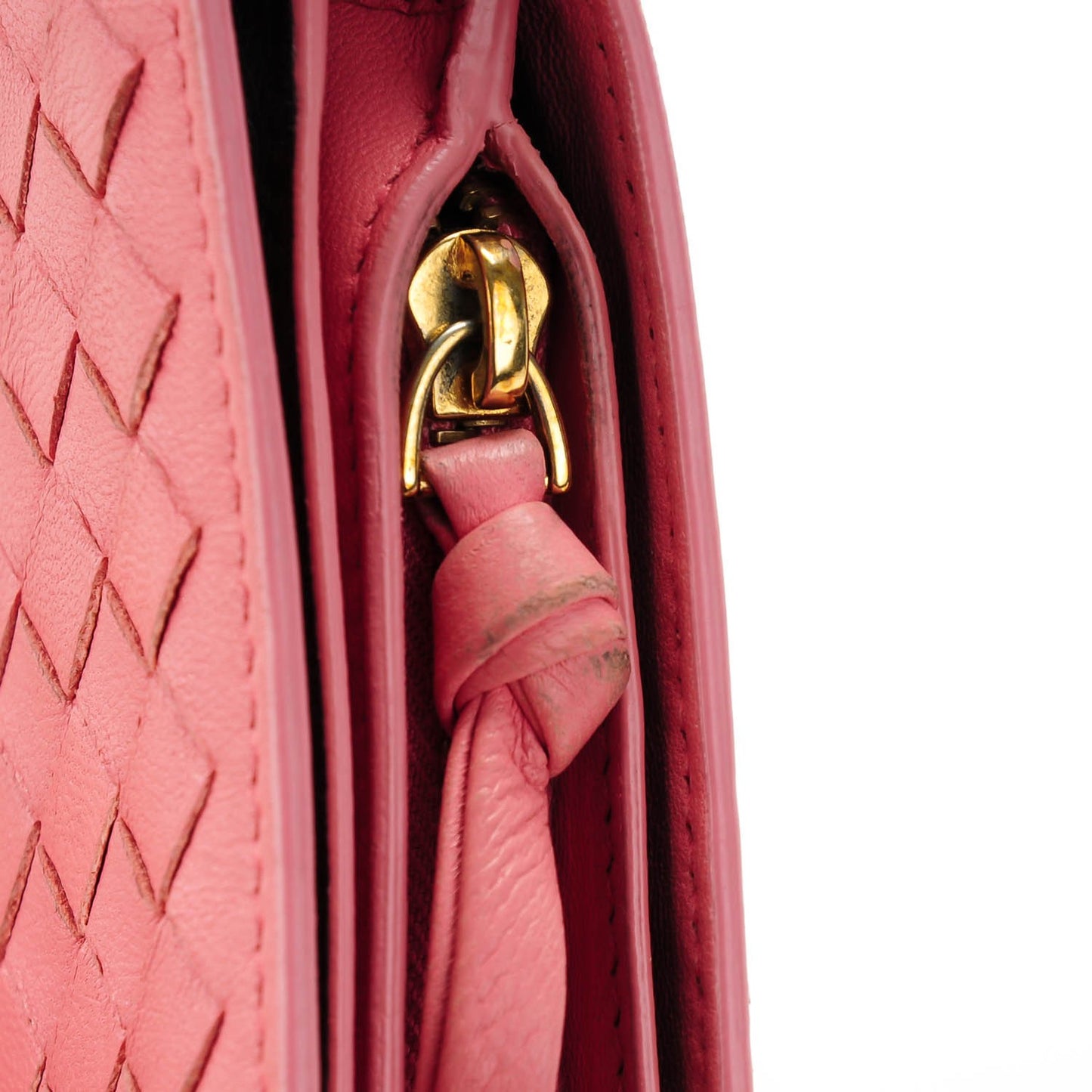 Nappa Intrecciato Mini Wallet Petal