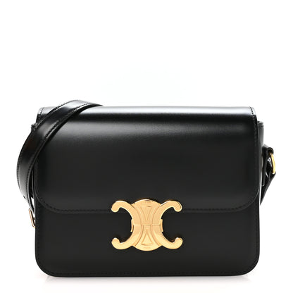Celine Shiny Calfskin Teen Triomphe Black 1 of 12