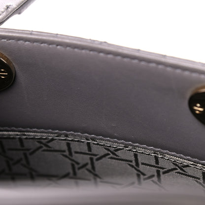 Christian Dior Lambskin Cannage Small Lucky Badges My Lady Dior Grey 9 of 12