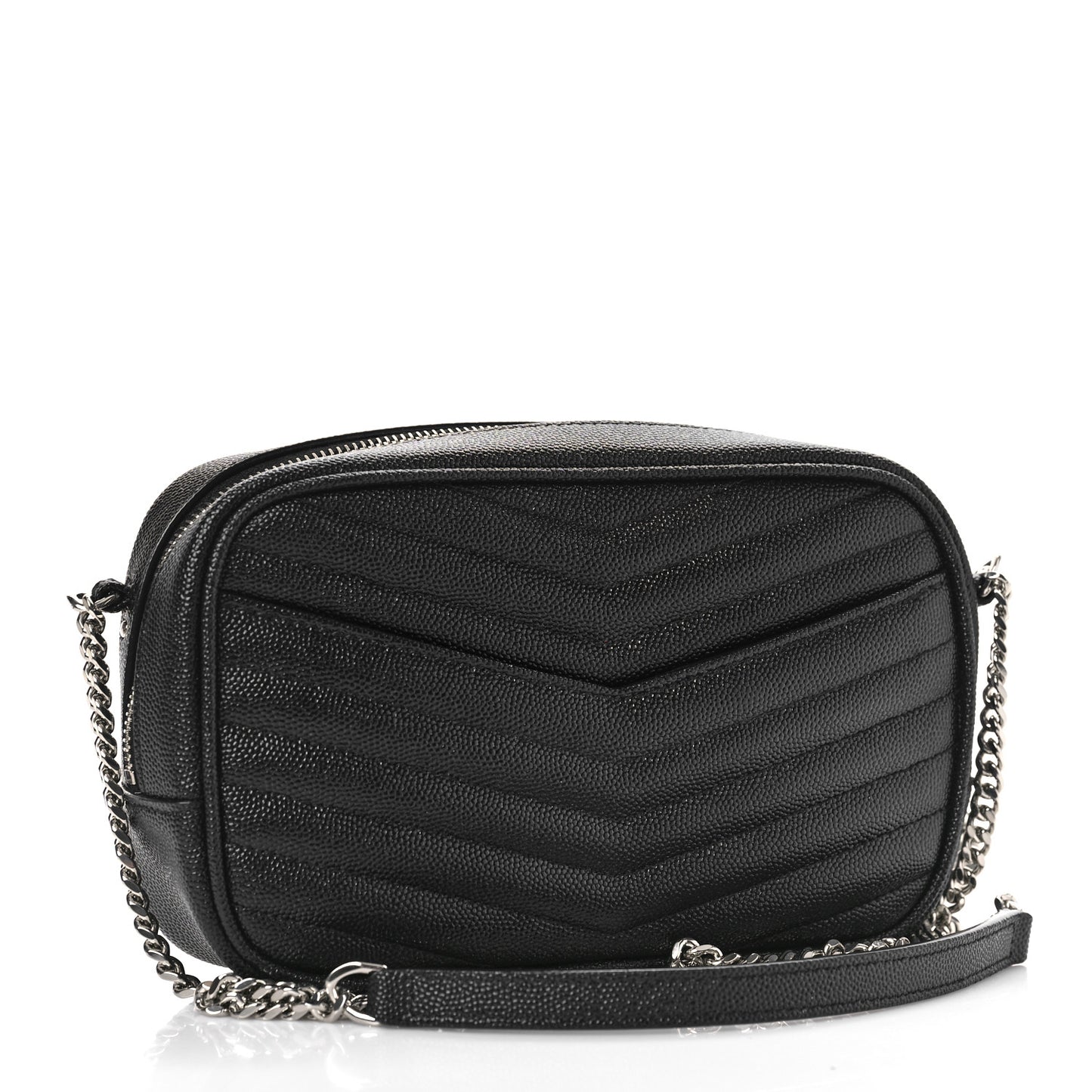 Grain De Poudre Matelasse Monogram Mini Lou Camera Bag Black