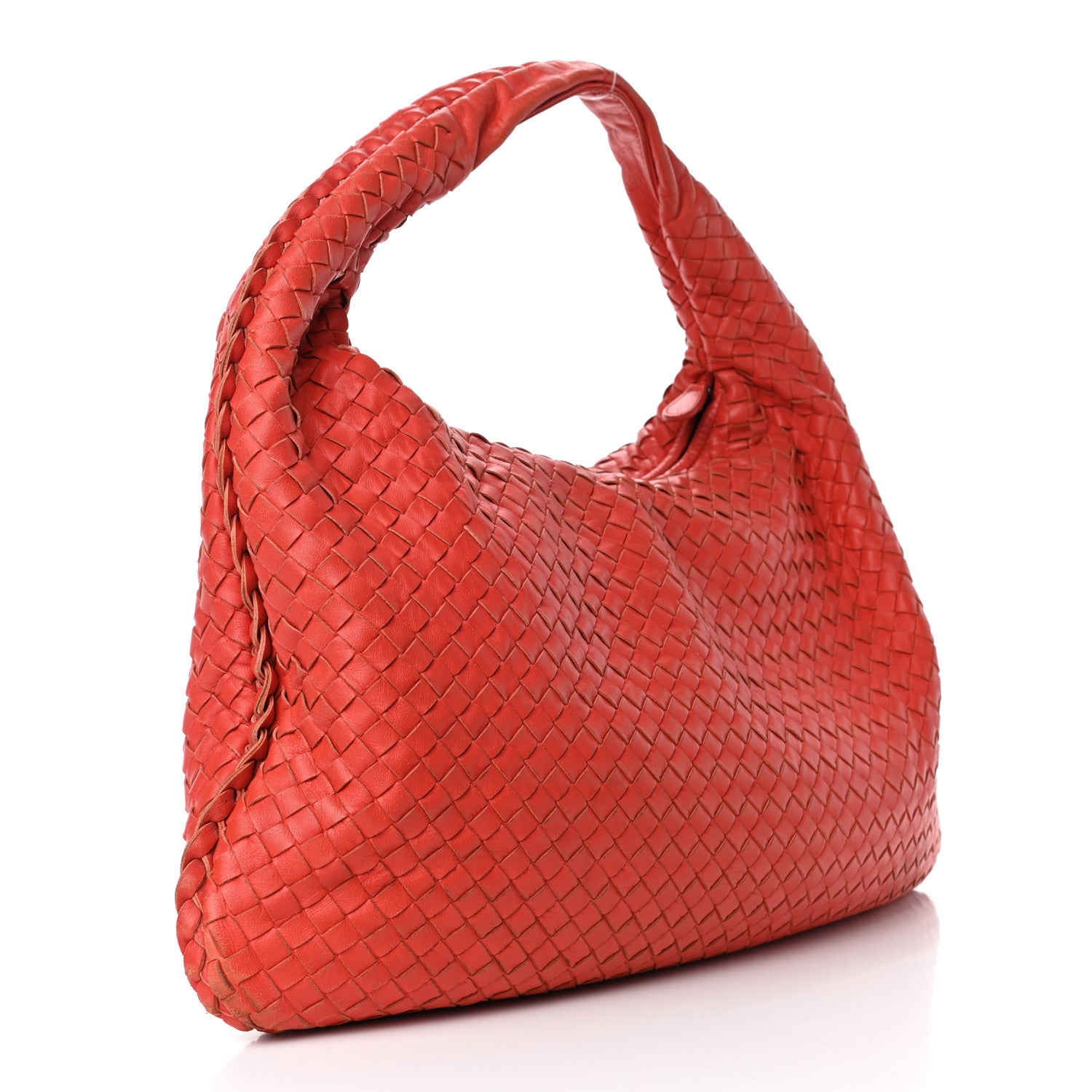 Bottega Veneta Nappa Intrecciato Large Veneta Hobo Corniola 2 of 7