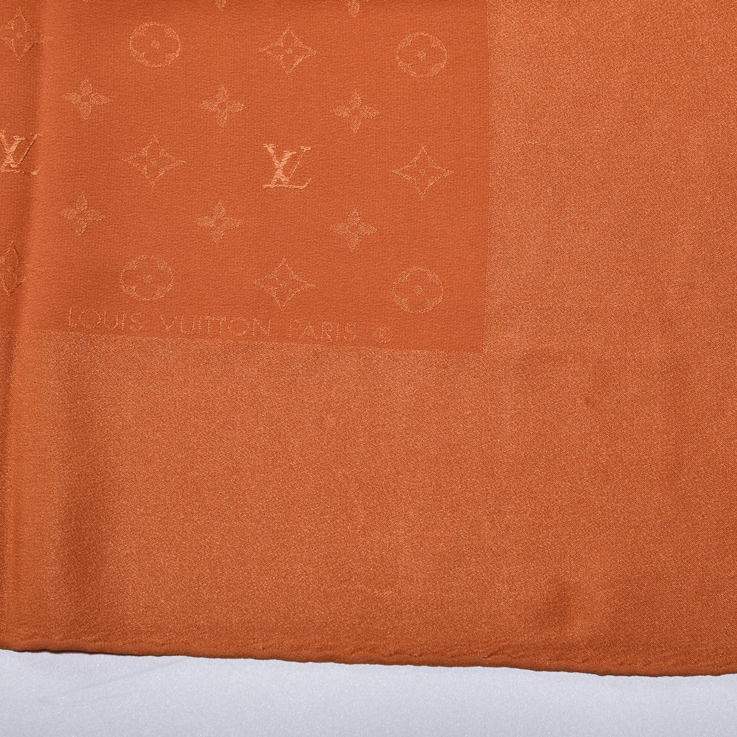 Silk Monogram Monaco Scarf Orange