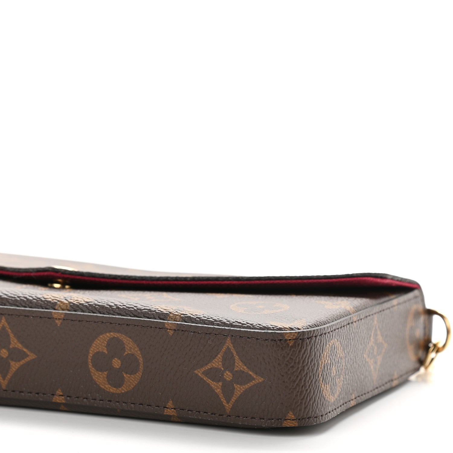 Louis Vuitton Monogram Pochette Felicie Chain Wallet Fuchsia 10 of 10